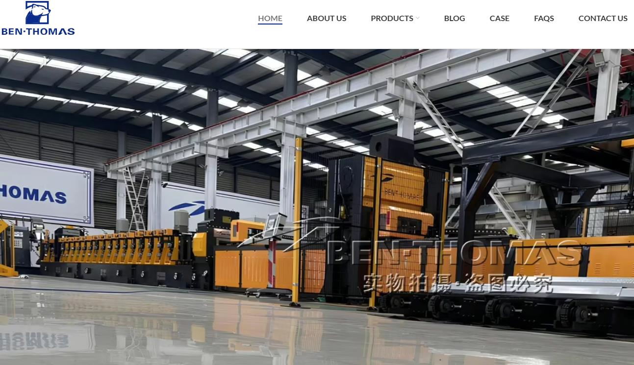 大型机械设备外贸网站案例